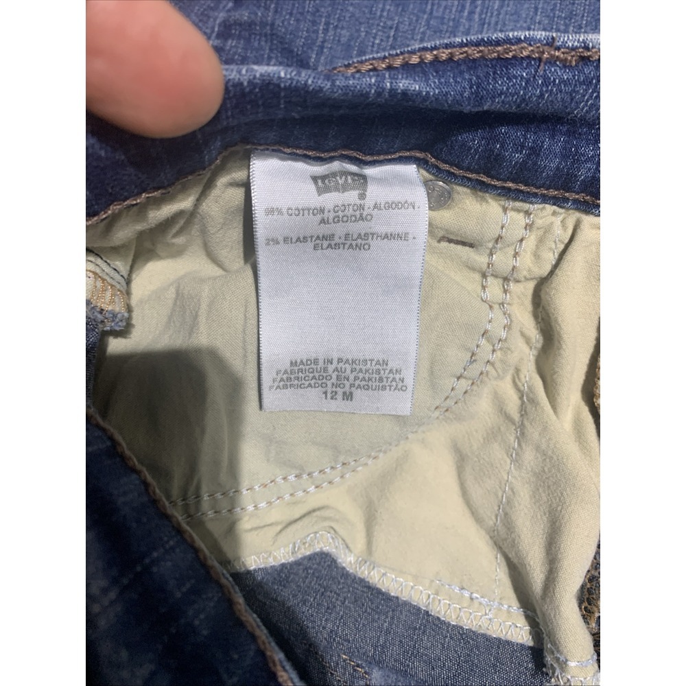 Levi's Perfectly Slimming Boot Cut 512 Jeans Women's 12M Blue Mid Rise - Picture 10 of 12